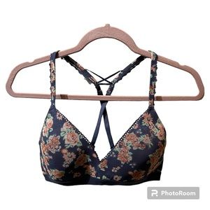 Aerie - 34C floral print wireless bra